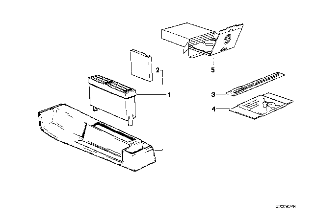 1987 BMW 325e Radio Accessories Diagram