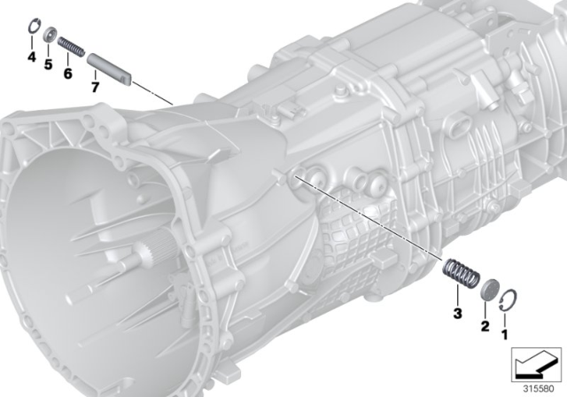 2018 BMW 440i xDrive Gearshift Parts (GS6X45BZ/DZ) Diagram