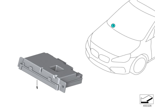 2018 BMW X1 Control Unit Cam - Based Driver Support System Diagram