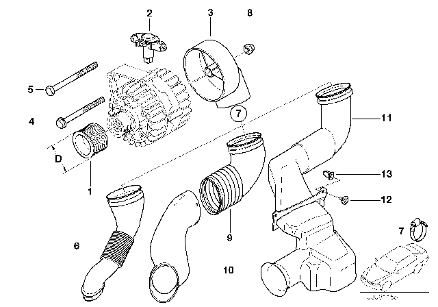 2004 BMW 325xi Alternator Parts Diagram