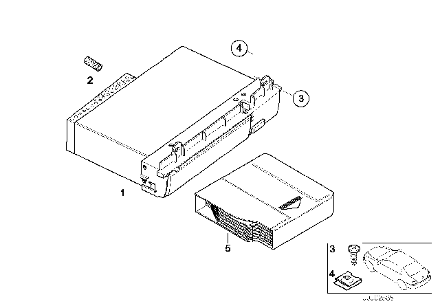 2003 BMW 745i CD Changer Diagram