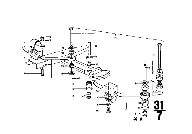 1970 BMW 1602 Stabilizer Diagram