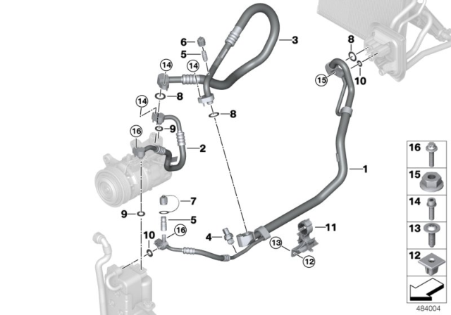 2019 BMW X3 Coolant Lines Diagram