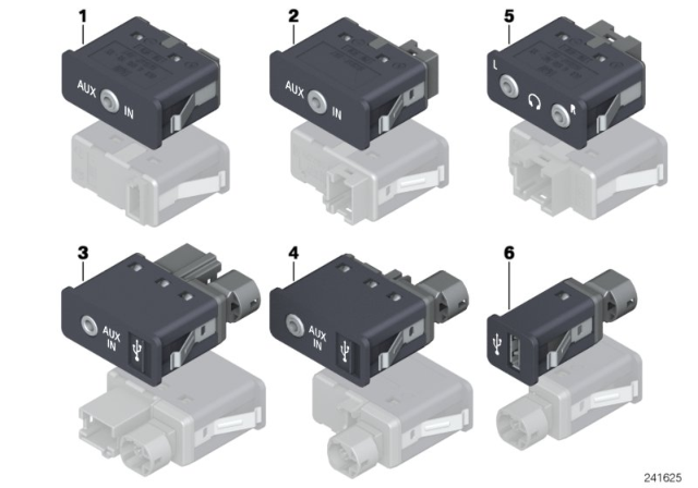 2013 BMW X6 TV / Audio Plug Socket Diagram