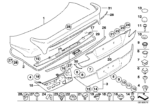 2005 BMW 760Li Gasket Diagram for 51137144849