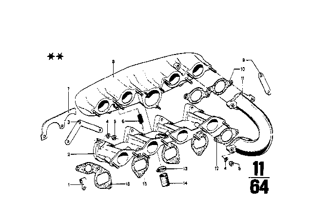 1973 BMW 2002tii Intake Manifold Diagram 2