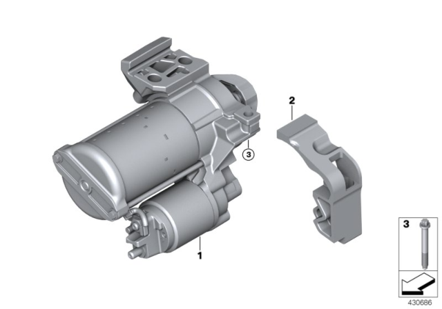 2019 BMW 430i Starter Diagram