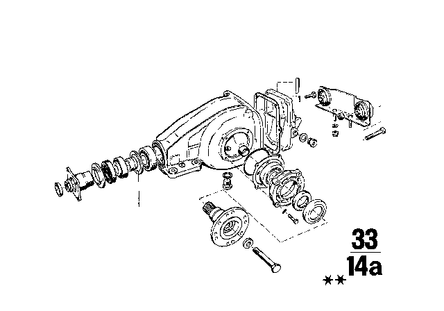 1971 BMW 1602 Differential - Spacer Ring Diagram 2