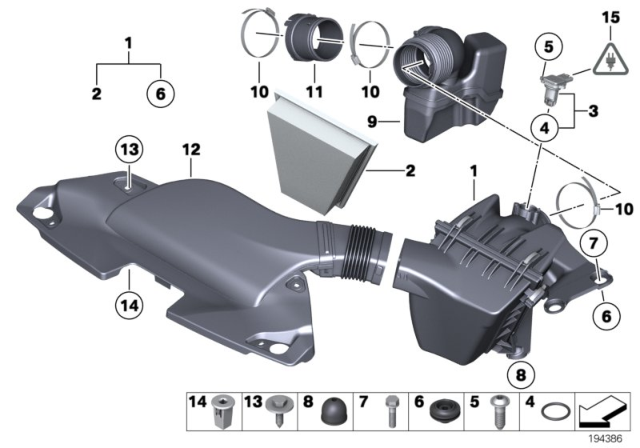 2011 BMW Z4 Suction Hood Diagram for 13717582909