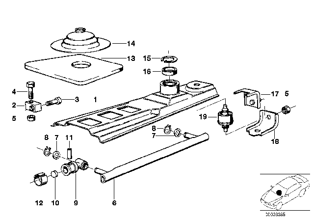 1978 BMW 733i Gearshift, Mechanical Transmission Diagram 2