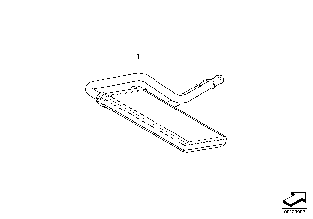 2006 BMW Z4 M Heating Element With Double Pipe Diagram for 64116927614