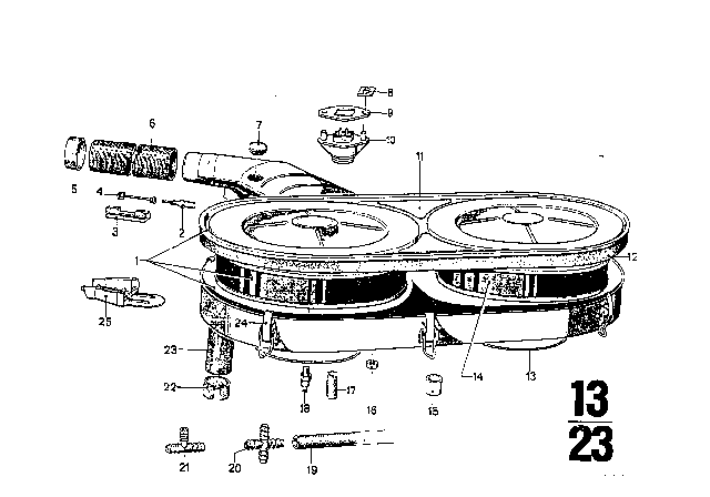 1974 BMW Bavaria Air Cleaner Diagram