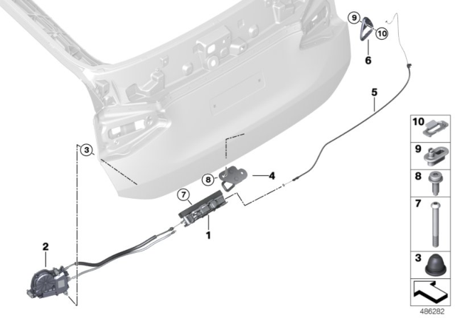 2019 BMW 640i xDrive Gran Turismo Fillister Head Screw Diagram for 46717691018