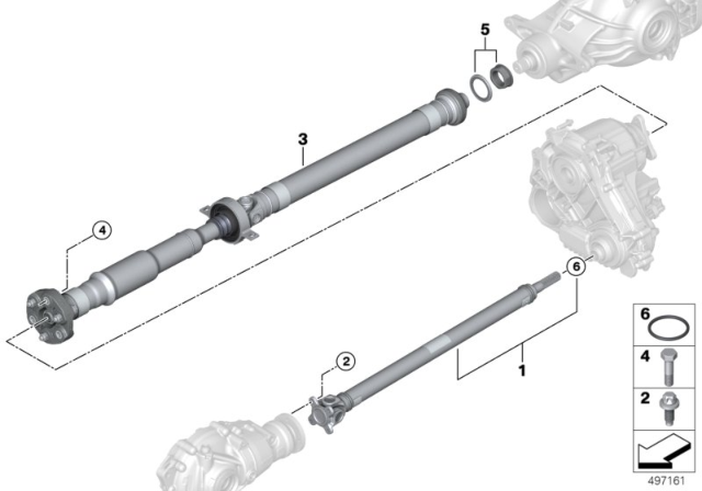 2020 BMW X3 M 4-Wheel Drive Shaft / Insert Nut Diagram