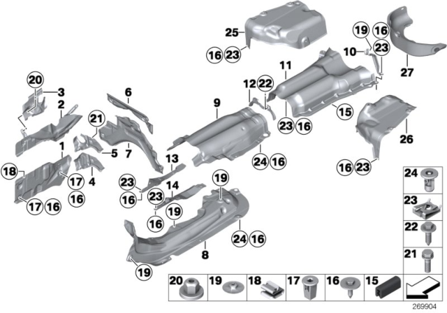 2012 BMW 650i Heat Insulation Diagram