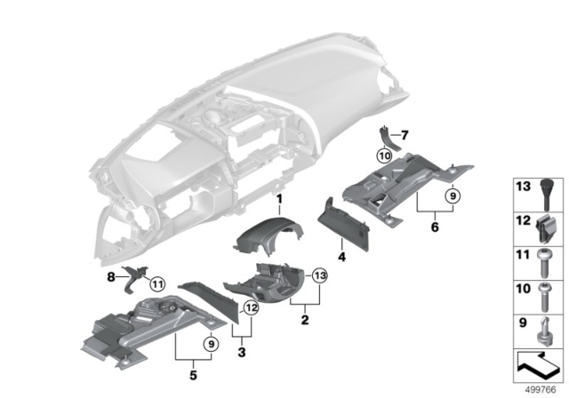 COVER PANEL TUNNEL DRIVER'S Diagram for 51457947651