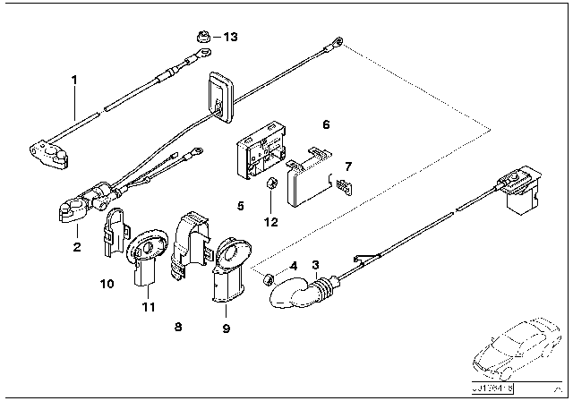 2010 BMW X3 Battery Cable Diagram