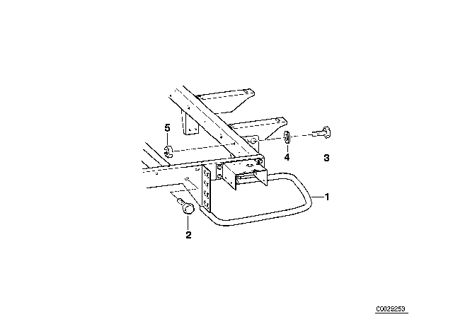 2000 BMW Z3 Trailer, Individual Parts, Ram Guard Diagram