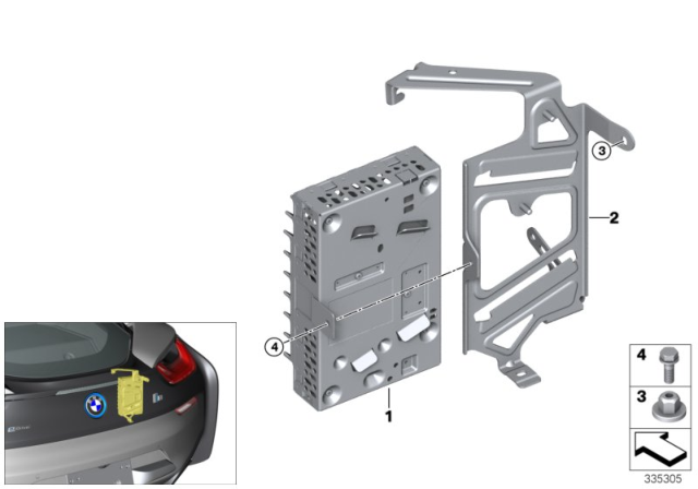 2019 BMW i8 AMPLIFIER HIFI SYSTEM Diagram for 65122622848