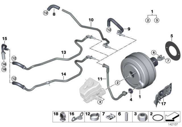 2010 BMW 335d Power Brake Unit Depression Diagram