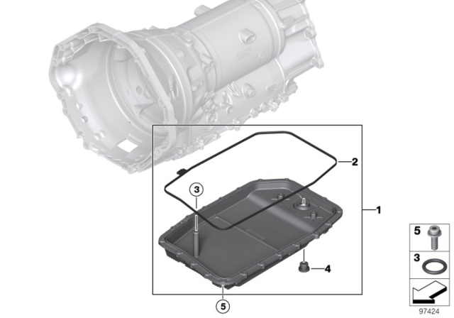 2003 BMW 745Li Gasket, Oil Pan Diagram for 24117571204