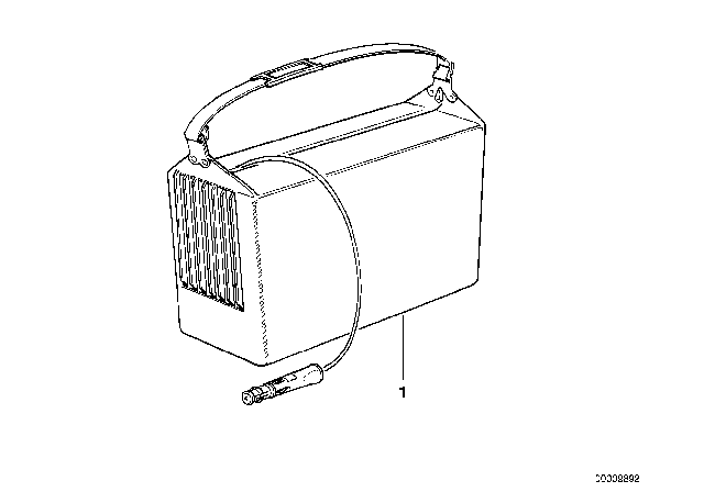 1997 BMW 840Ci Cool Bag Diagram