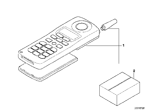 1994 BMW 318is Phone Kit Diagram 2