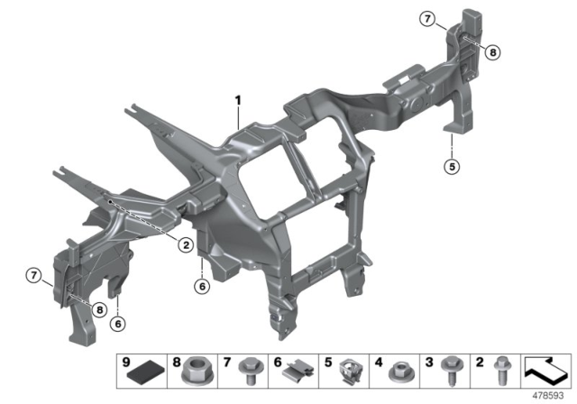 2019 BMW X6 Carrier Instrument Panel Diagram