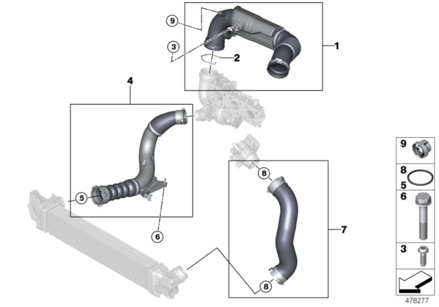 2020 BMW 228i xDrive Gran Coupe Air Ducts Diagram