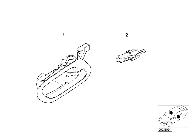 1999 BMW 740iL Various Lamps Diagram 3