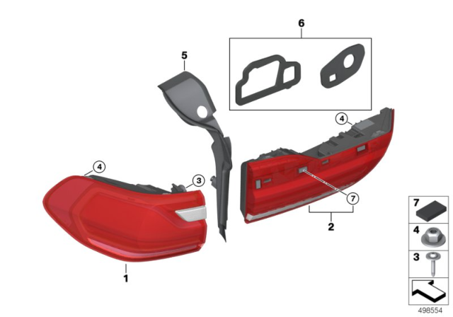 2019 BMW X7 TRIM, DRIP RAIL, RIGHT Diagram for 63217451768