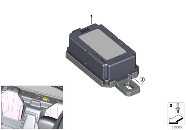 2017 BMW i8 Radio Remote Control Receiver Diagram