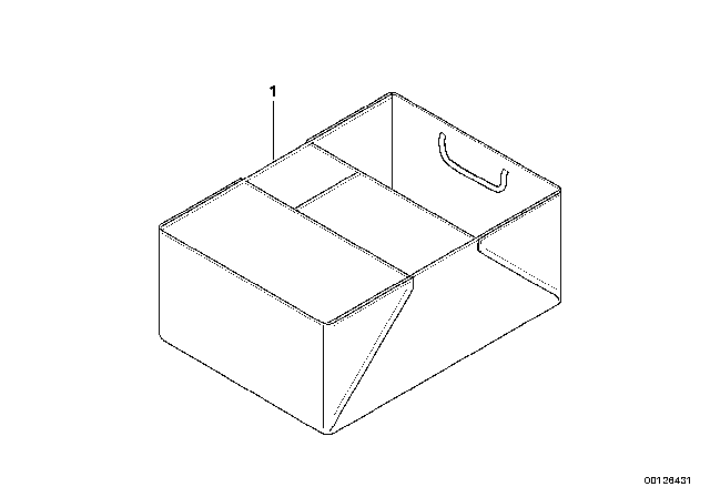 2004 BMW Z4 Cargo Organizer Diagram