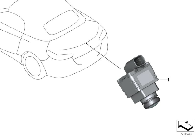 2020 BMW Z4 Reversing Camera Diagram