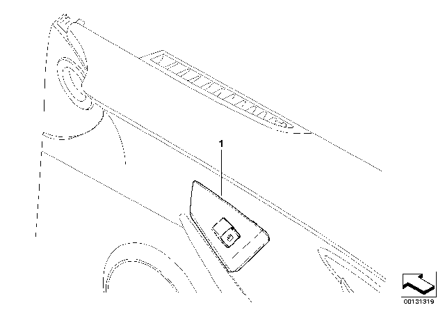 2006 BMW 650i Window Lifter Switch Diagram