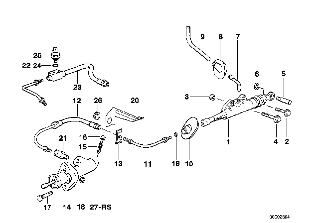 1994 BMW 325i Clutch Control Diagram