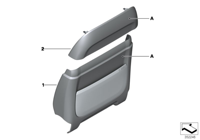 2015 BMW 535i Individual Rear Panel Diagram 2