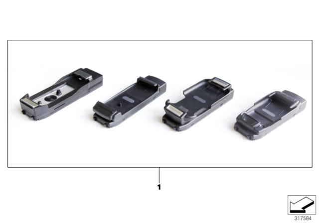 2004 BMW 325i Snap-In Adapter Diagram 1