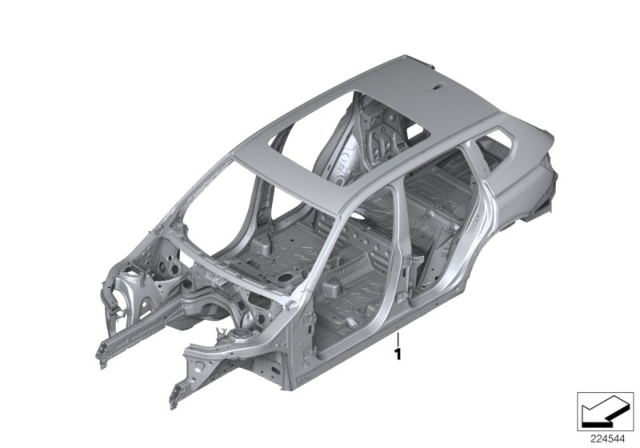 2011 BMW X3 Body Skeleton Diagram