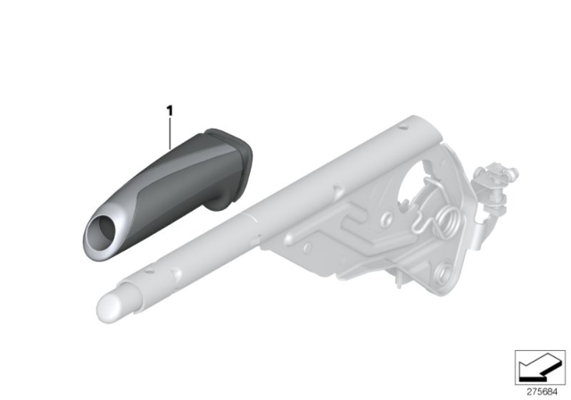 2016 BMW 228i Handbrake Handle Diagram