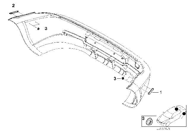 2000 BMW Z3 Reflector Right Diagram for 63148381254