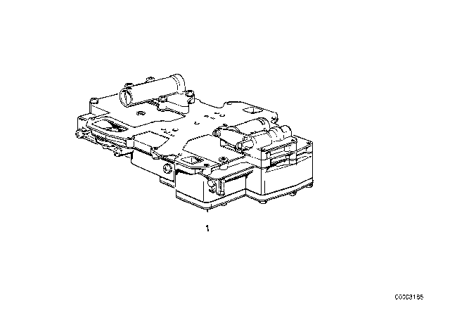 1977 BMW 320i Control Unit & Attaching Parts (ZF 3HP22) Diagram 1