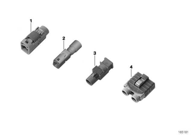 2010 BMW 328i Plug Housing, Aerial Lead Fakra Diagram