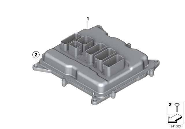 2014 BMW X1 Dme Engine Control Module Diagram for 12148617570