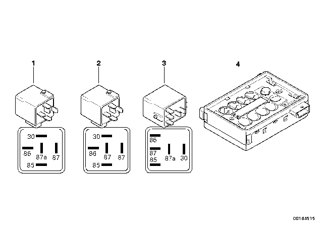 2008 BMW 750i Sensors And Relays Diagram