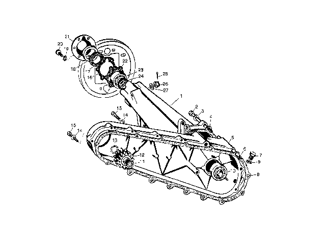 1957 BMW Isetta Gasket Diagram for 33413030540