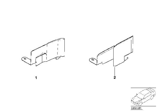 1994 BMW 840Ci Heat Resistant Plate Diagram