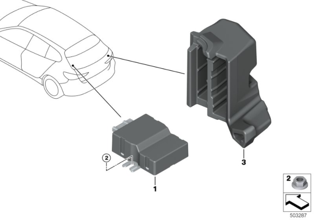 2020 BMW X1 Control Unit For Fuel Pump Diagram
