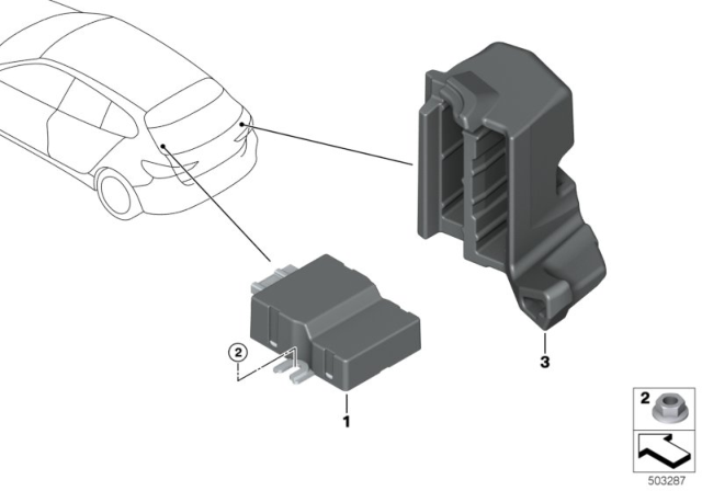 2020 BMW 228i xDrive Gran Coupe Control Unit For Fuel Pump Diagram