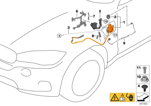 2016 BMW X5 Charging Socket With Charging Cable Diagram